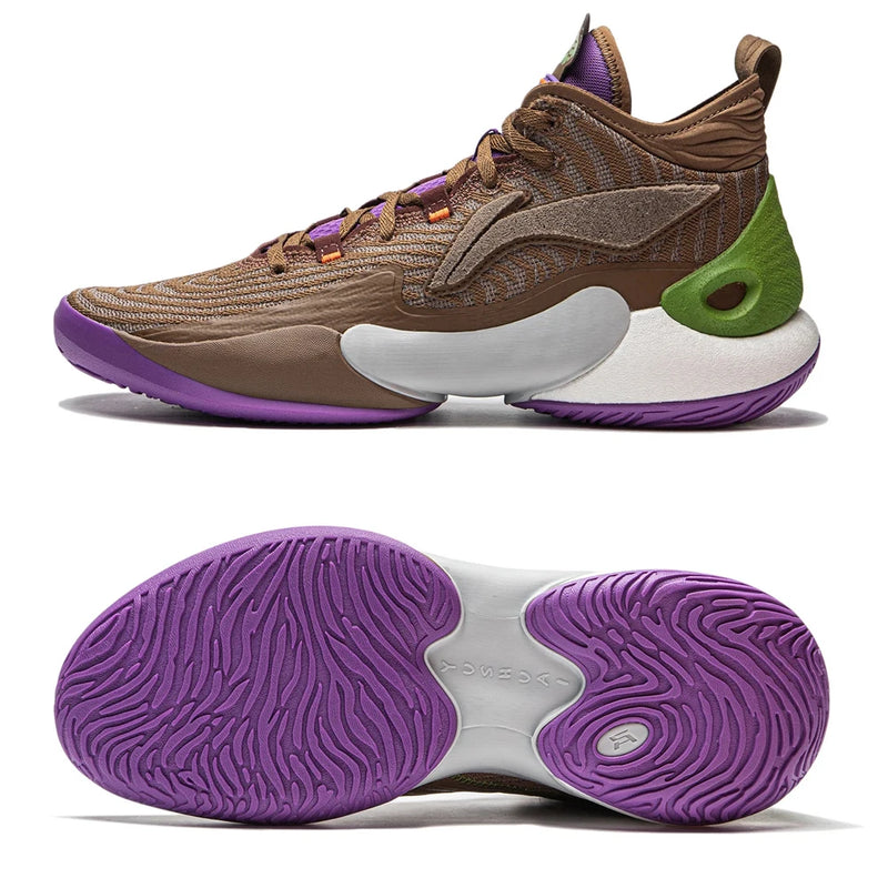 Li-Ning Men's YUSHUAI XVIII Professional Basketball Shoes BOOM Cushion LiNing Sports Competition Shoes Sneakers ABAU087