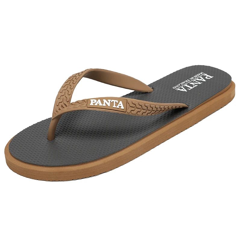 Flip-Flops Summer Men's Breathable Lightweight Quick-Dry Beach Slippers Soft-Soled Non-Slip Comfortable Outdoor Casual Slippers