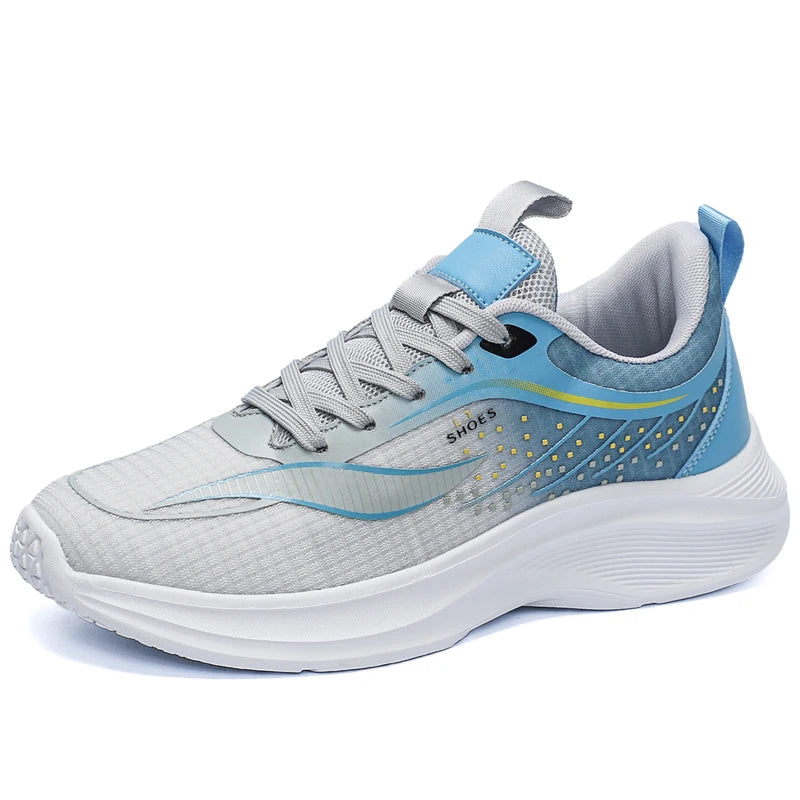 Men Sports Shoes Breathable Mesh Comfort Spring Outdoor Running Sports Shoes 2026 New Soft Sole Rebound Cushioning Tennis Shoes