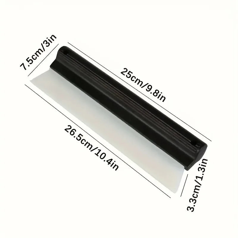 1pc Non-Scratch Soft Silicone Car Squeegee Paint Safe Windshield Glass Water Scraper Portable Auto Detailing Window Cleaner