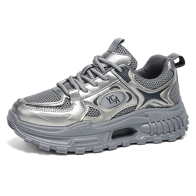 Men's breathable casual shoes four seasons new Thick sole light soft-sole comfort walking shoes fashion outdoor running sneakers