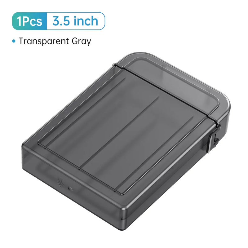 ORICO 3.5 Inch HDD Protection Box Waterproof 3.5'' HDD Storage Box Multi-disk Storage for 3.5 Hard Drive With label Design