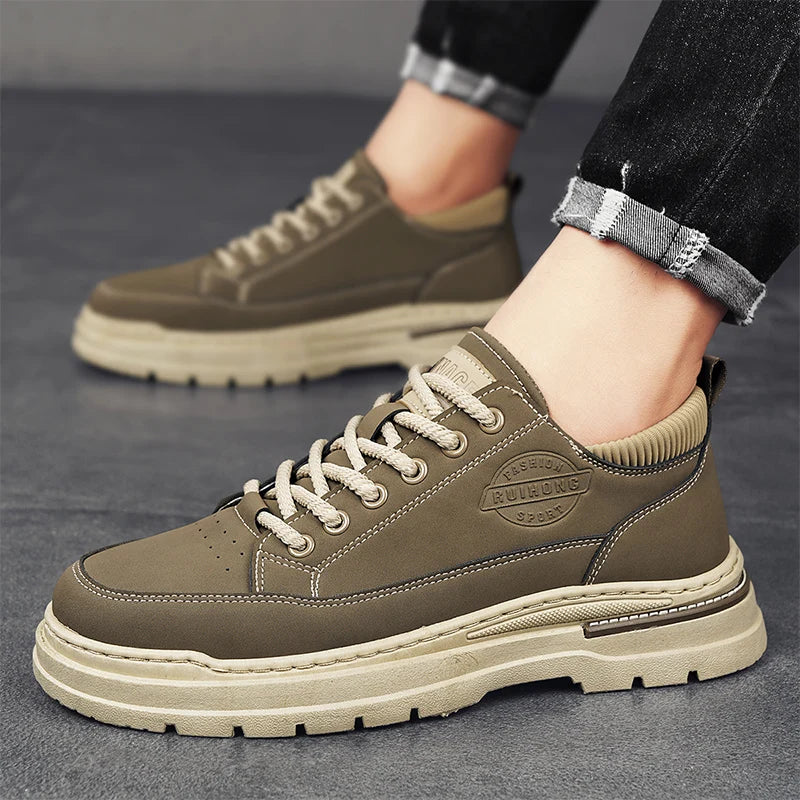 Men's shoes casual sports shoes four season soft soled comfortable outdoor workwear shoes safety shoes fashion youth socks shoes