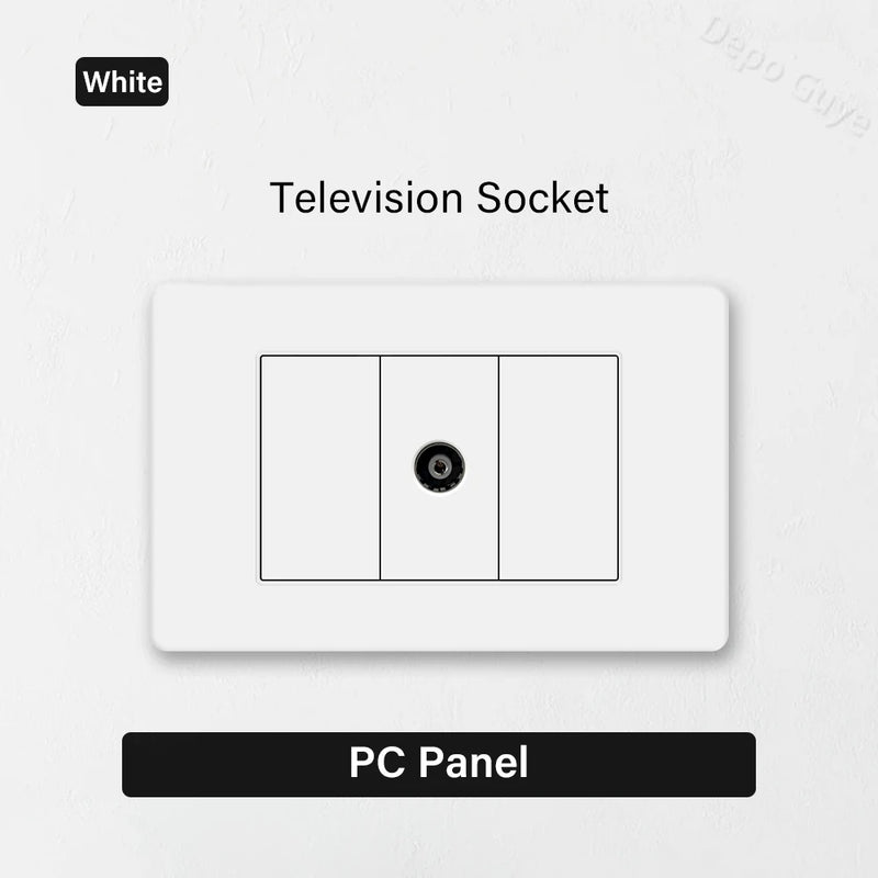 EU Korea Standard 4*2 Wall Light Switch Socket,USB Type-c 20W Fast Charger plug,1/2/3/4/Gang 2 Way Switch PC Panel Power ON OFF
