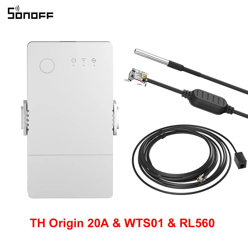 SONOFF TH Origin 16A/20A Smart Temperature Humidity Switch Monitoring Wi-Fi ESP32 Chip Smart Home Assistant via eWelink
