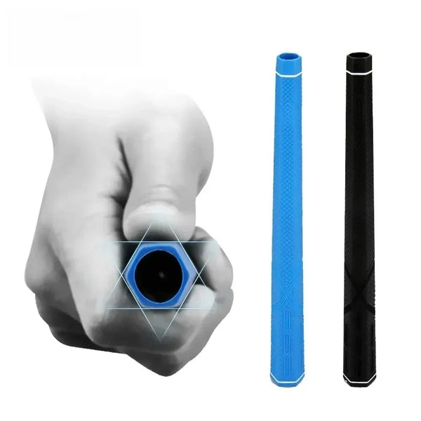 Golf Club Grips Hexagonal Grip Rubber Grip Applicable for Iron and Wooden Golf Clubs Putter Grip Black/Blue SB004
