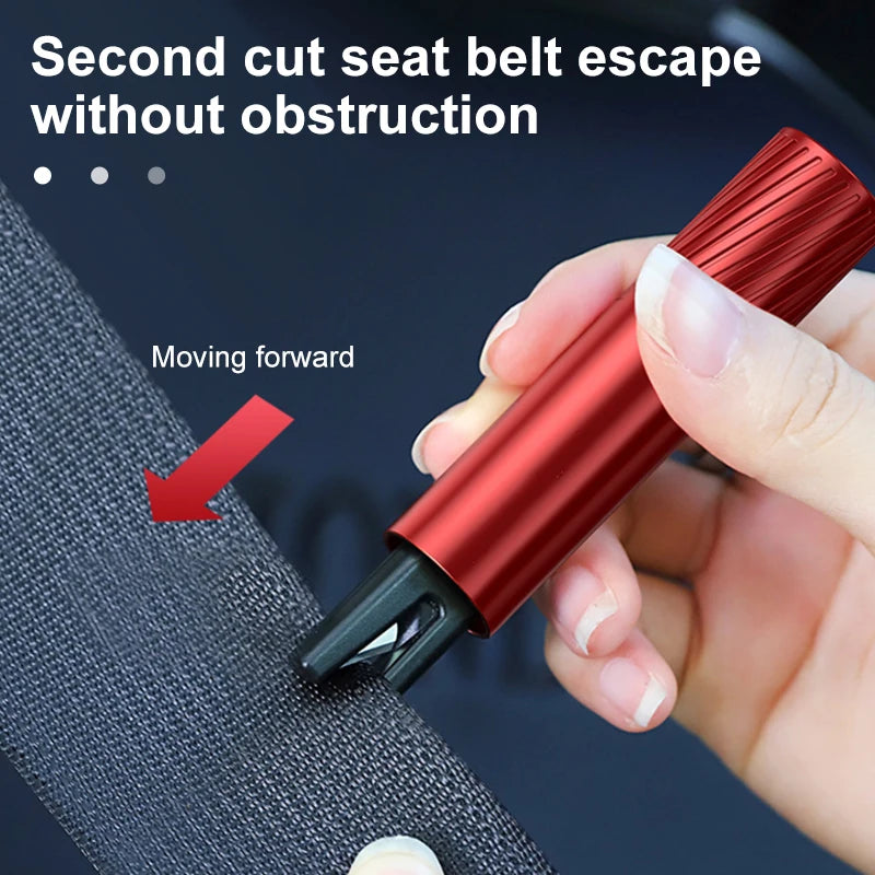 SEAMETAL 2-in-1 Mini Car Safety Hammer Multifunctional Car Glass Window Breaker Escape Rescue Tool With Seat Belt Cutting Tool
