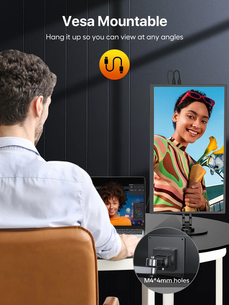 UPERFECT FHD UGame T7 Touchscreen 120Hz Gaming Monitor For PS5 Switch Steam Decks XBOX Laptop PC With HDMI TYPE C HDR IPS Screen