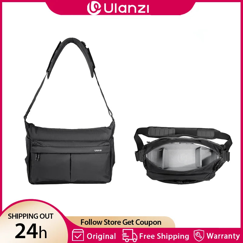 កាបូបស្ពាយ Ulanzi U023 ទំហំ 13L សម្រាប់កាមេរ៉ា Canon Nikon Sony DSLR ស្មាតហ្វូន កែវថត កាបូបថតរូប សម្រាប់ក្រៅផ្ទះ