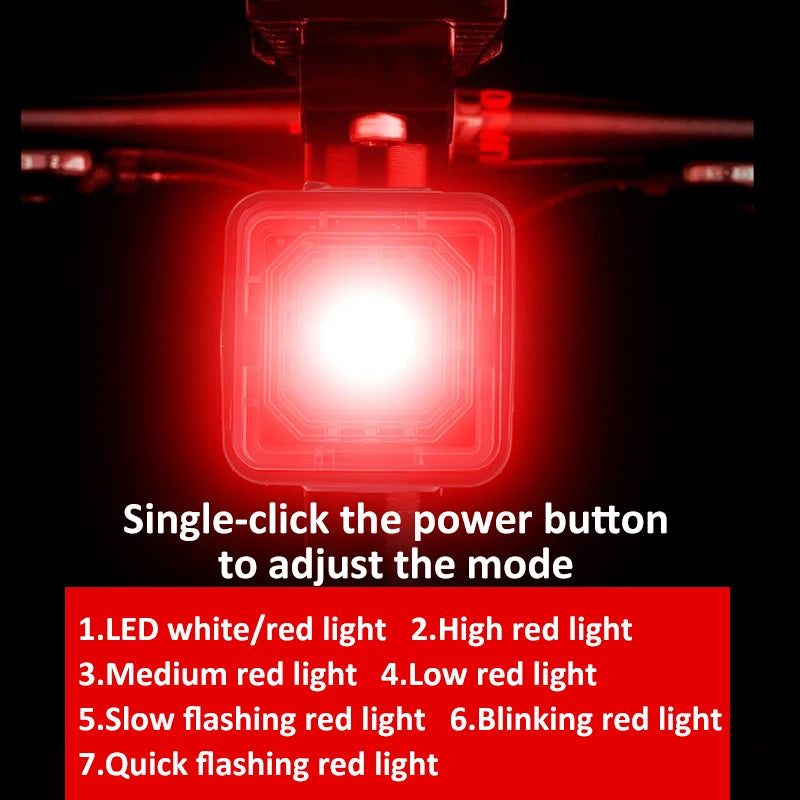 Bicycle Light Super Bright Headlight & Tail Light  7Modes USB Rechargeable Bike Accessories Flashlight for Mountain Night Riding