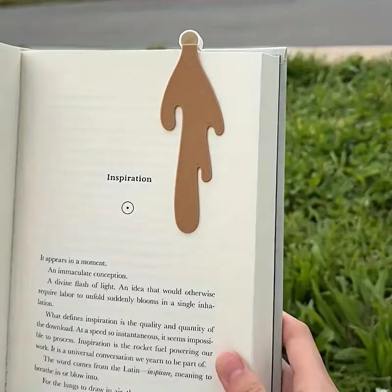 1pcs Coffee Cup-Shaped Leather Bookmark – Durable Page Marker, Gift for Book Lovers & Enthusiasts
