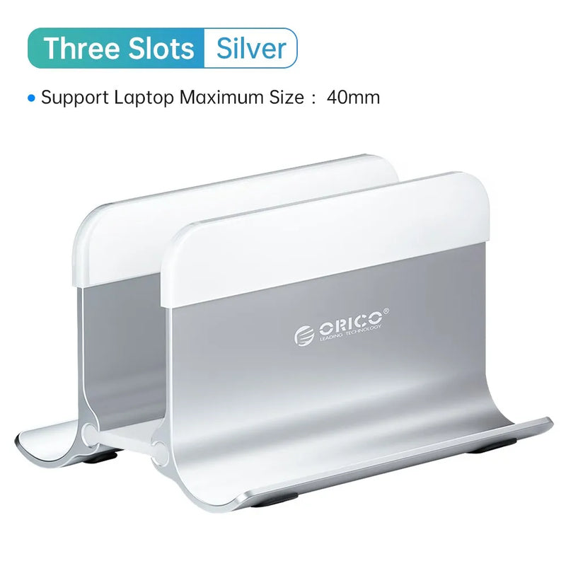 ORICO Vertical Laptop Stand For MacBook Pro Aluminum Portable Notebook Stand Laptop Support MacBook Air Pro Tablet Phone Stand