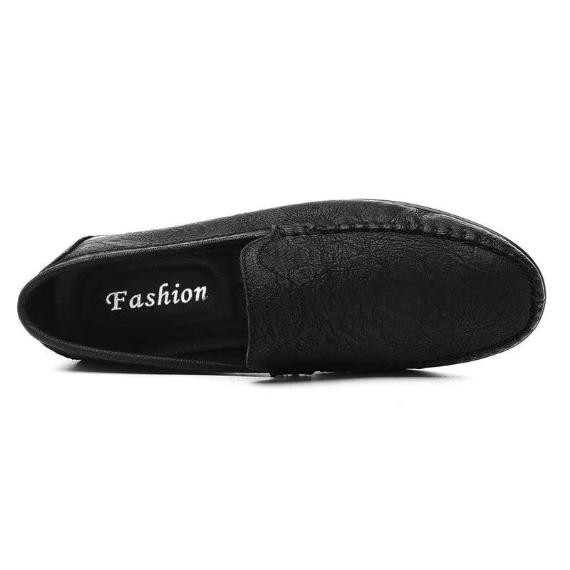 Slip On Casual Leather Shoes Men Loafers Flats Spring Autumn Men's slip-ons Mocasines Hombre Luxury Brand Designers