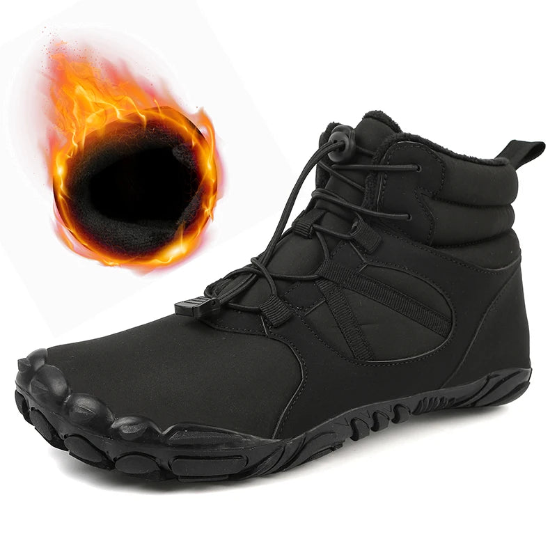 Winter Unisex Ankle Snow Boots Men Women Plush Cotton Shoes Snowboots Warm Shoes Size 35-48 Dropshipping
