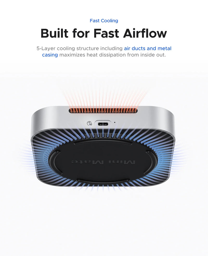 ORICO MiniMate External SSD Storage Expansion 40Gbps Desktop Dock for MacMini 4 with 512GB 1TB 2TB 3TB 4TB 8TB SSD Storage