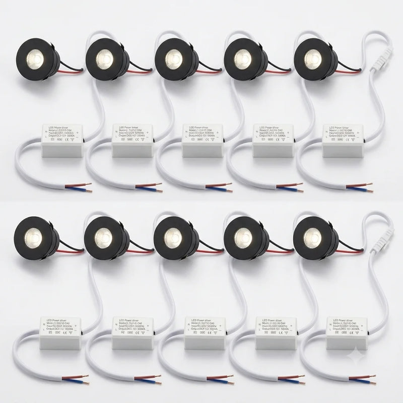 អំពូលភ្លើង LED ខ្នាតតូច JOYINLED 1W សម្រាប់ដាក់ក្នុងទូ ភ្លើងបំភ្លឺក្នុងផ្ទះ 85-265V ភ្លើងពិដានចុះក្រោម ពណ៌សក្តៅ 3000K អាចបន្ថយពន្លឺបាន
