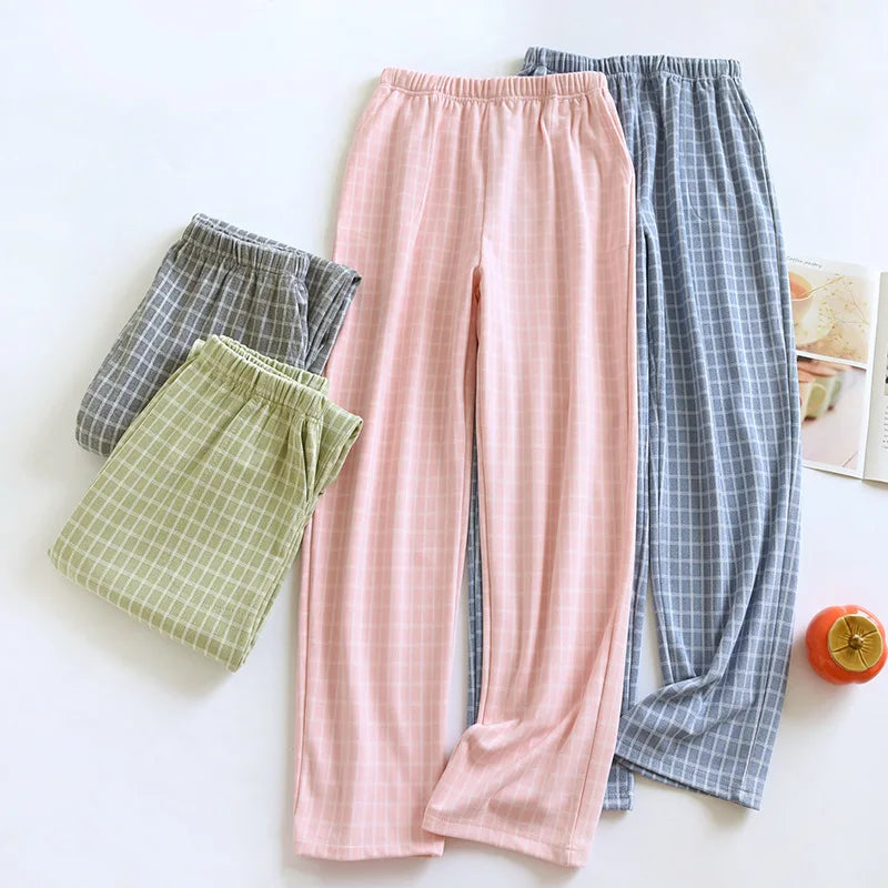ខោ pajama ក្រាស់សម្រាប់ស្ត្រី រដូវស្លឹកឈើជ្រុះ និងរដូវរងាថ្មី ខោ pajama សម្រាប់ស្លៀកនៅផ្ទះ ខោរលុងសម្រាប់ស្លៀកពេលយប់ ខោសម្រាប់ស្លៀកពេលយប់សម្រាប់ស្ត្រី