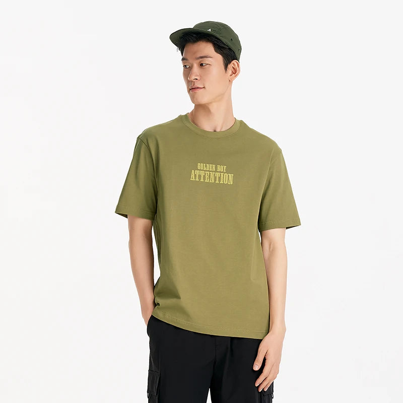 Semir Men Tshirt Cool Breathable Short Sleeve Summer 2026 Loose Round Neck Letter Graphic Cartoon Print Casual Style Top
