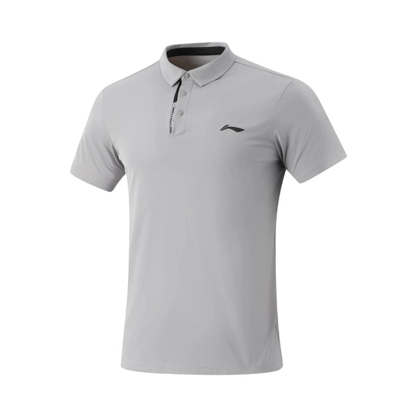 អាវប៉ូឡូហ្វឹកហាត់បុរស Li-Ning AT DRY ULTRA Polyester AT._UV-50+ អាវយឺតដៃខ្លី LiNing រាងធម្មតា មានខ្យល់ចេញចូលបាន APLV047