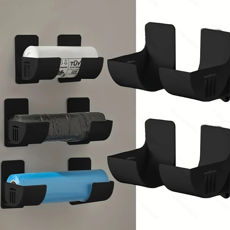 4pcs Over-the-Door Cabinet Organizer, No-Drill Adjustable Kitchen Countertop Storage Rack, Trash Bags, Umbrellas,Storage Rack.