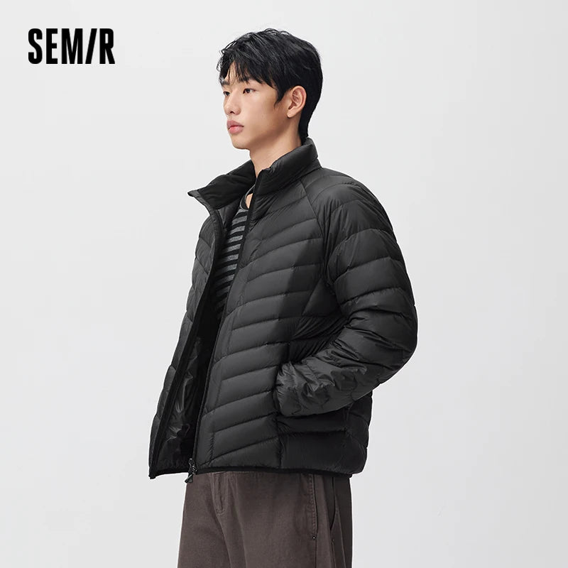 អាវក្រៅបុរស Semir រចនាបថទំនើប ដៃអាវ Raglan ការពារទឹកជ្រាប ឆ្នាំ២០២៦ សម្លៀកបំពាក់ប្រចាំថ្ងៃរដូវរងាថ្មី រចនាប័ទ្មធម្មតាក្នុងទីក្រុង