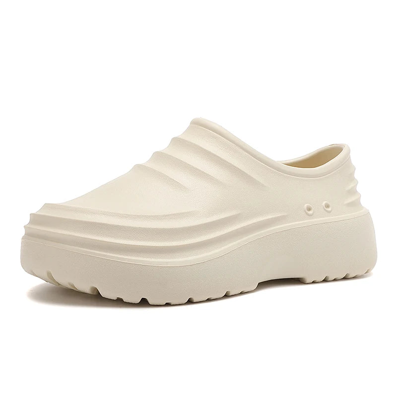 Hotel Chef Shoes Four Seasons Non-slip Waterproof Oil-proof Kitchen Work Shoes Men's Casual Joker Light EVA Outdoor Garden Shoes