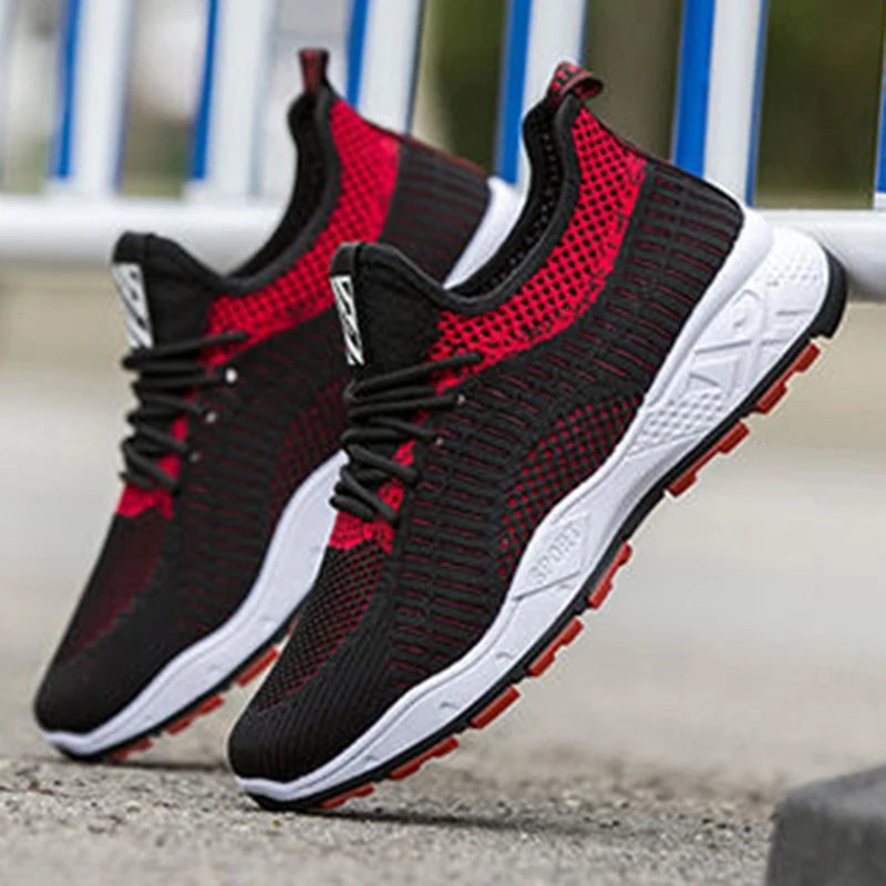 Men's Sneakers Spring Summer New Mesh Non-Slip Comfort Casual Breathable Racing Outdoor Running Shoes Students Speed Sports Shoe