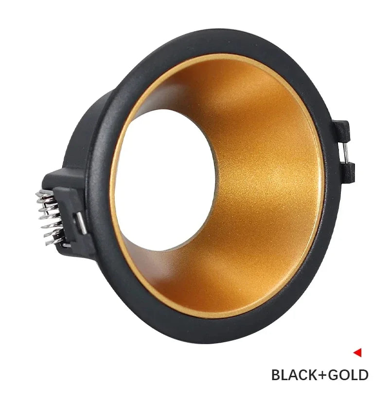 អំពូល LED រាងមូល GU10 អំពូល Downlight ស៊កចូលជាមួយស៊ុមអាលុយមីញ៉ូម MR16 គ្រឿងបន្លាស់អំពូល MR16 GU10 មិនអាចលៃតម្រូវបាន