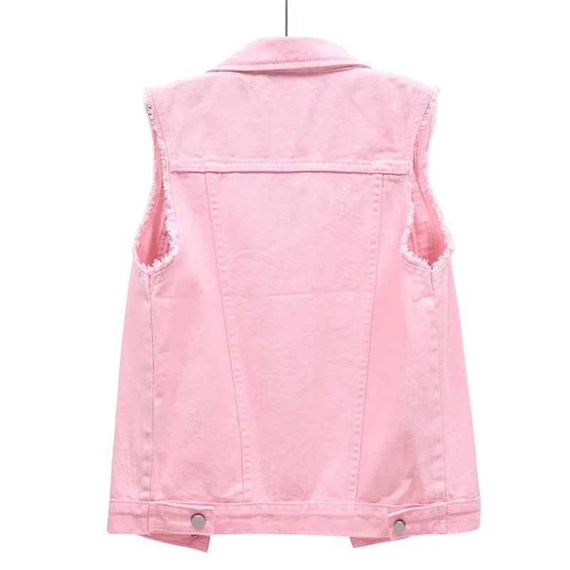 2026 Summer New Purple Sleeveless Vest Jacket Women's Single-breasted Lapel Vests Coat Fashion Casual Top Waistcoat S-6XL