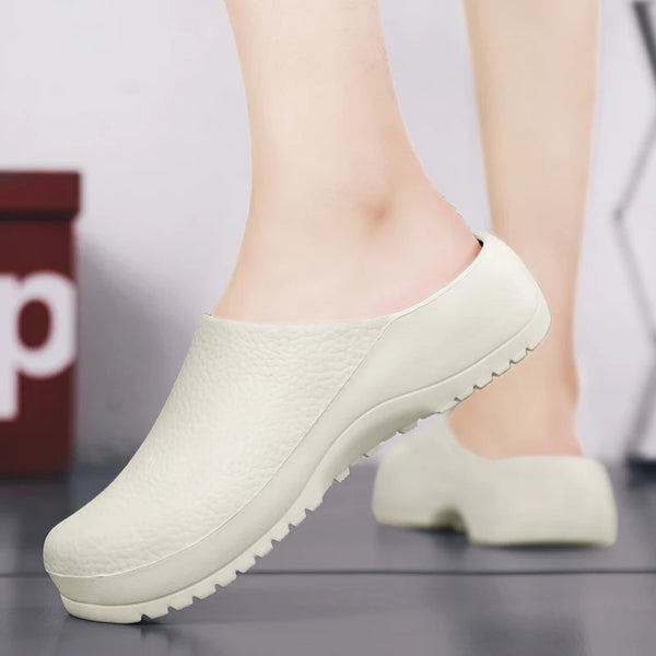Couple's Chef Shoes Waterproof Anti slip Oil proof Soft Sole Summer Men Women Nurse Shoes Outdoor beache walking Casual Sandlas