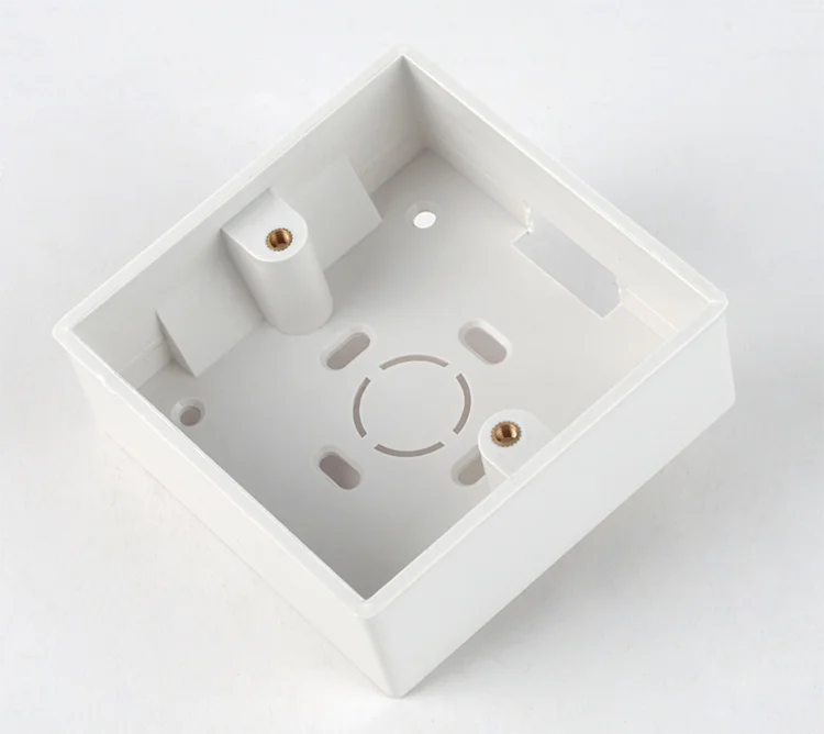 Depoguye For wall switch socket external mounting box, 86mm*86mm socket cable box white gold gray black