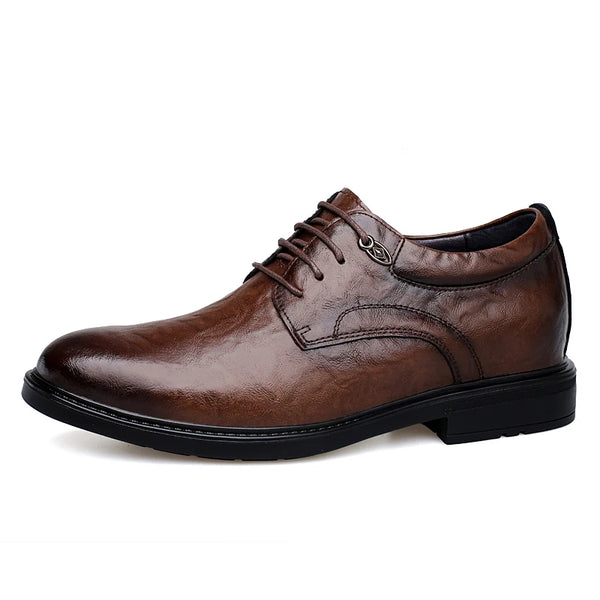 Spring Autumn Mens Genuine Leather Shoes Men Lace Up Oxfords Brown Black Casual Shoes Big Size 46 47 Dropshipping