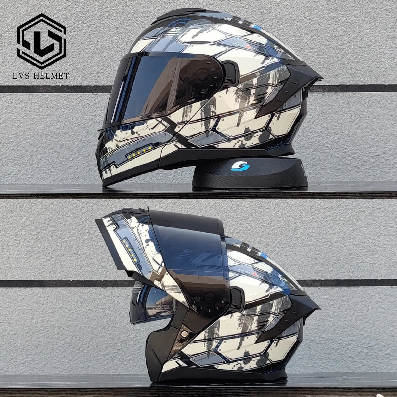 Motorcycle helmet modular flippable helmet cascos para motos built-in sunshade lens caps de moto full face helmet DOT approved