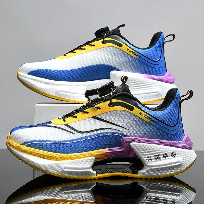 Unisex Running Shoes for Men Women Summer Breathable Mesh Sneakers Anti Slip Soft Sole Flat Walking Shoes Trendy Tennis Shoes