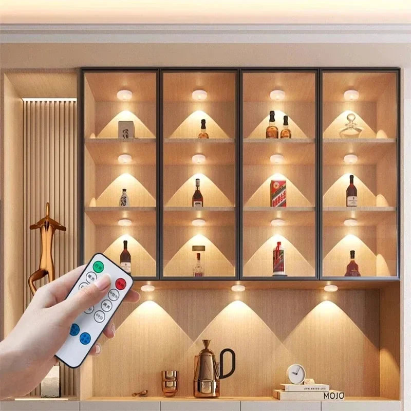 LED Under Cabint Lights Motion Sensor Night Light Dimmable USB Rechargeable Wireless Kitchen Lamps Closet Room Aisle Decor