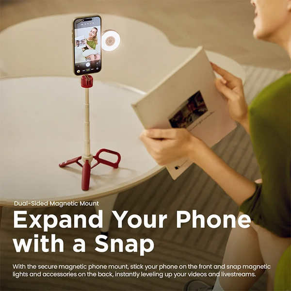 ជើងទម្រ JOBY HandyPod™ Snap TP04 ជើងទម្រទូរស័ព្ទម៉ាញេទិកពីរ សម្រាប់ Gopro DSLR Iphone 17 16 សម្រាប់ការផ្សាយផ្ទាល់ Vlog