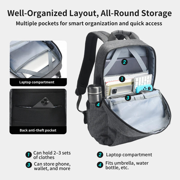 Tigernu Backpack Men Anti Theft 15.6' Laptop Backpack Men Waterproof Bags Male Travel Backpack USB Charging School Backpack Bags