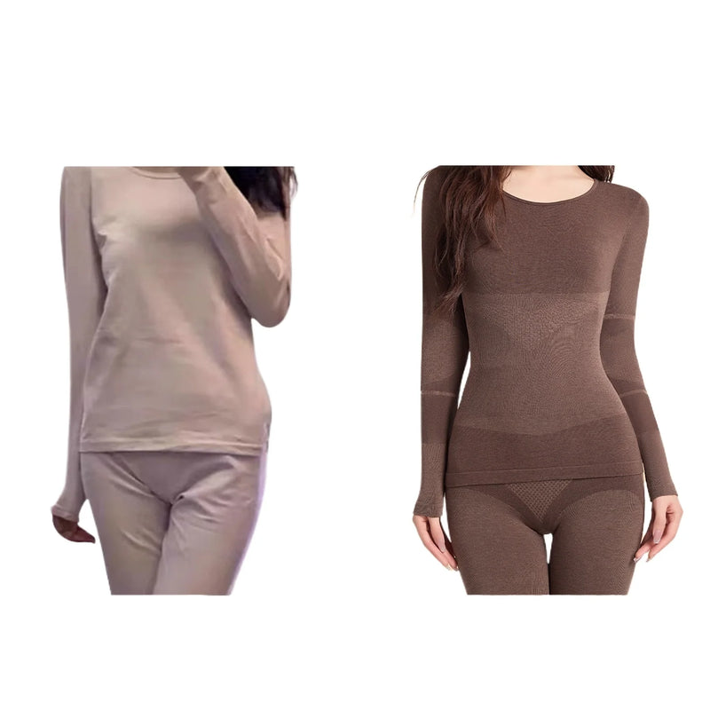 Slim Body Spring Autumn Home Clothes Long Pants Underwear Wool Hot Women's Pajamas Suits Lounge Sleepwear Set Pijama Feminino