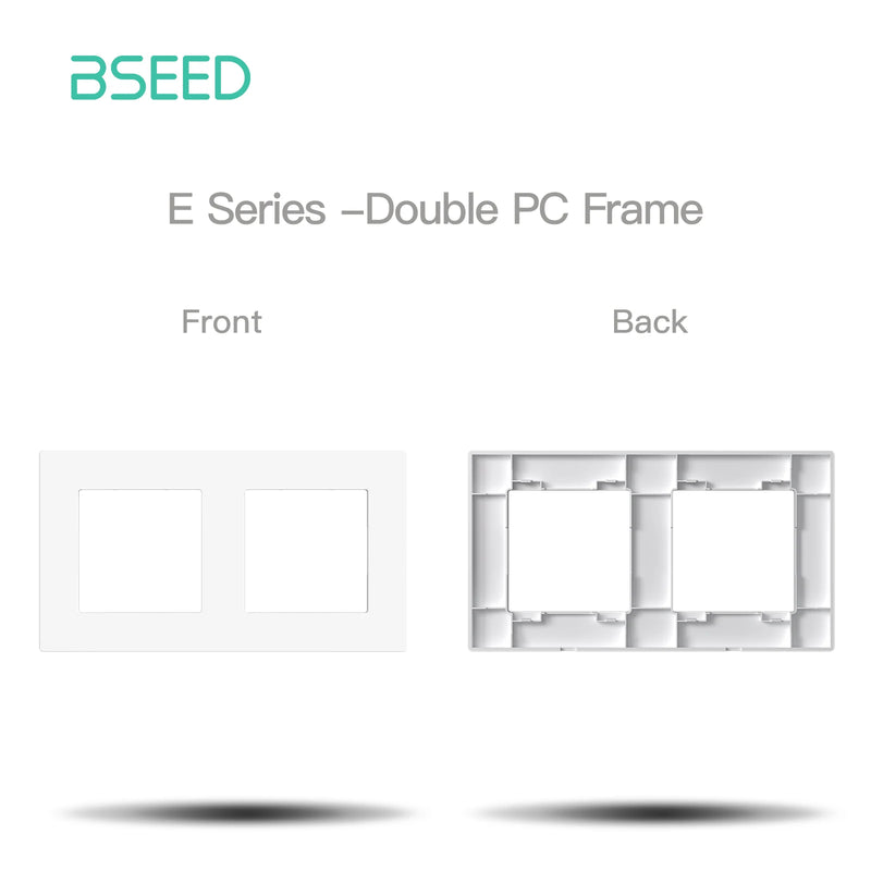 BSEED WIFI Click Switch Module 1/2/3/4Gang Smart Light Switch DIY Part PC Plastic Frame Smart Socket Components Tuya Smart Life