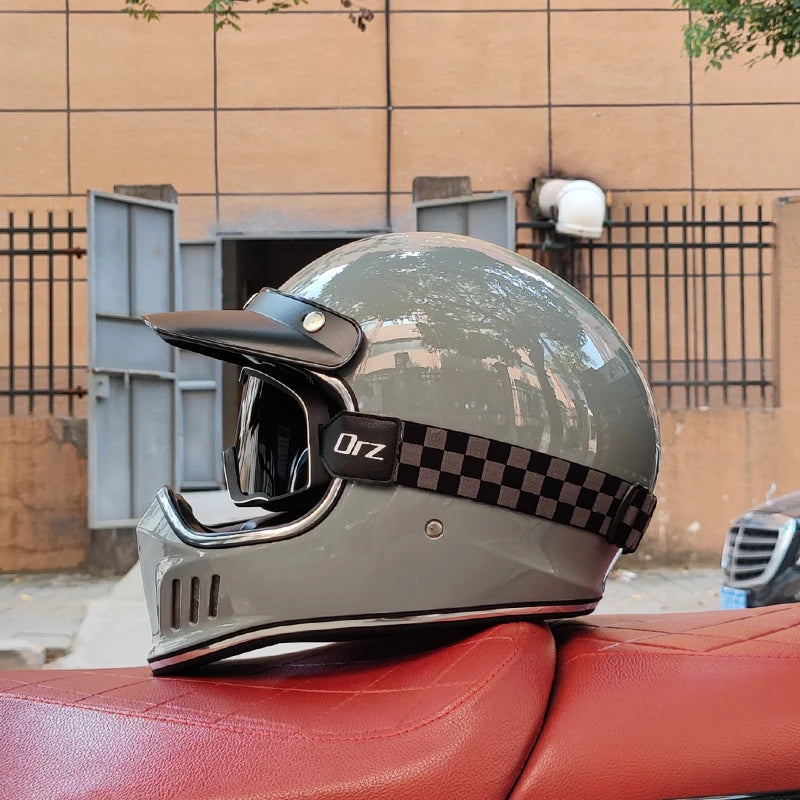 Motorcycle Helmet Full Face casco moto Helmet Vintage Chopper Retro Helmet capacete de motocicleta