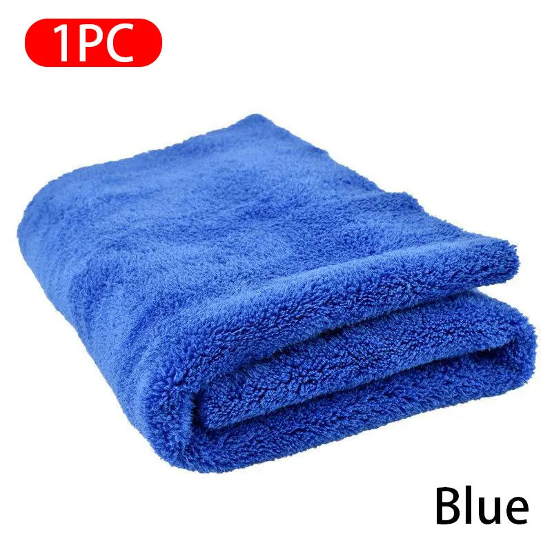 SEAMETAL 1/2/6pcs Microfiber Car Cleaning Towel 40x40cm Auto Cleaning Cloth Car Wash Care Rag Edgeless Towels for Car Accessorie