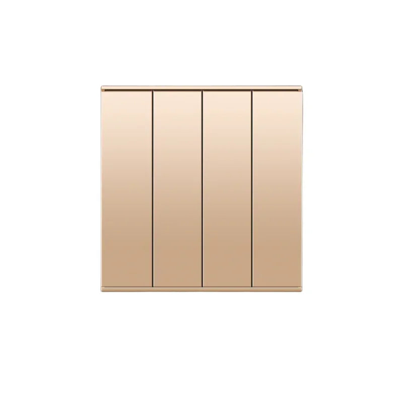 Uk Type 86 13A Universal Rose Gold 220V Wall Large Warped 1gang2way Cross Button Light Switch,USB Electric Plug Wall Socket