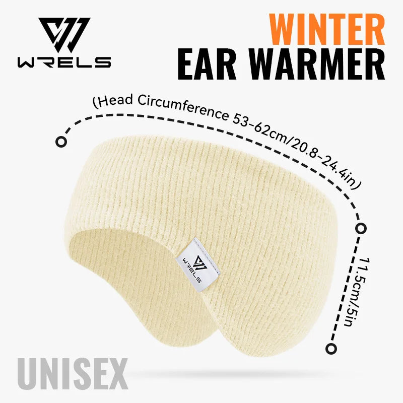WRELS Fleece Ear Warmers Muffs Headband Ear Muffs Winter Covers for Jogging Running Hiking Cycling Skiing Windproof Earmuffs