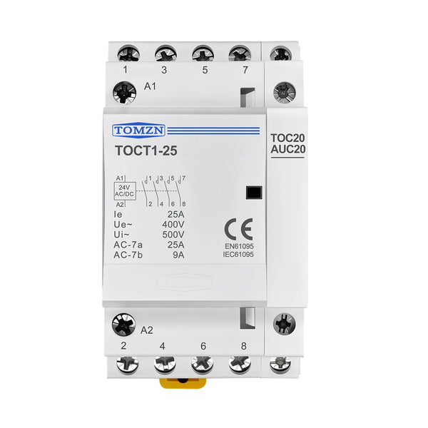 TOMZN O+F Auxiliary Contactor for TOCT1 Household AC Contactor 2NO or 1NO 1NC
