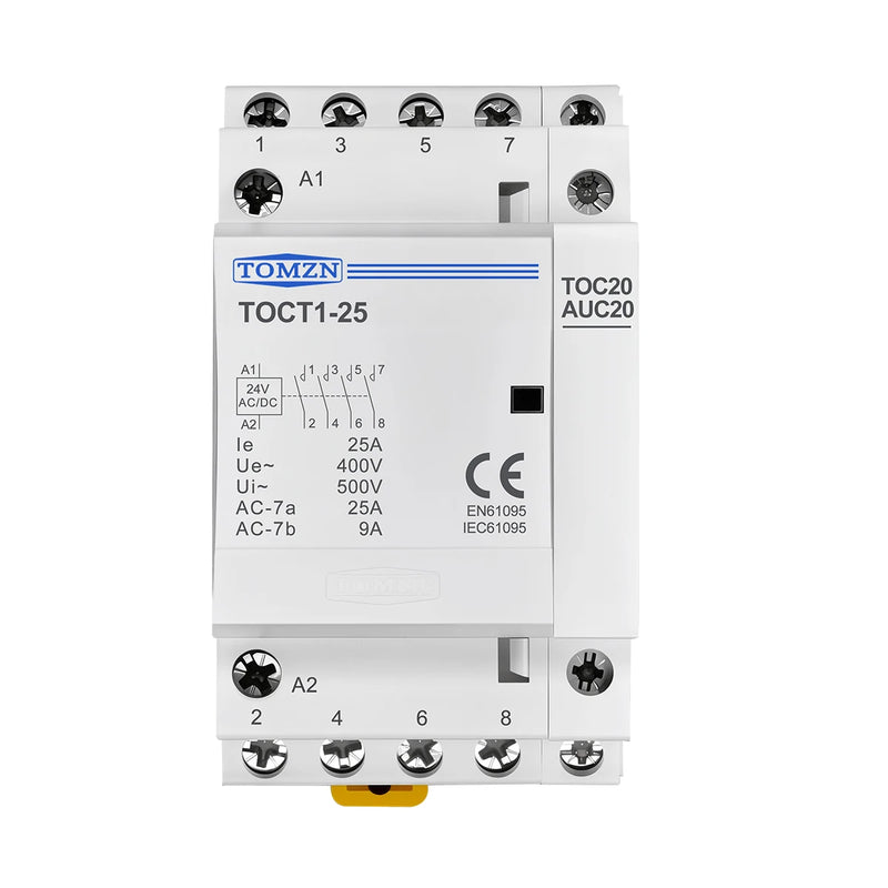 TOMZN O+F Auxiliary Contactor for TOCT1 Household AC Contactor 2NO or 1NO 1NC