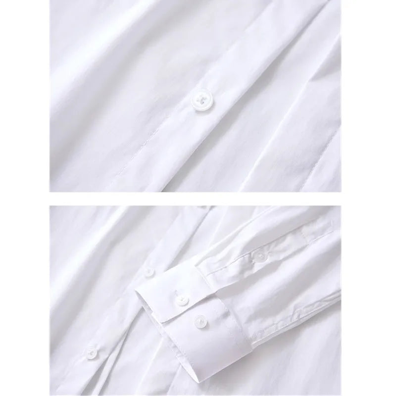2026 New Men's Black Embroidered Long Sleeve Shirt, Black Single Breasted Lapel Casual Shirts, Asian Size M-6XL