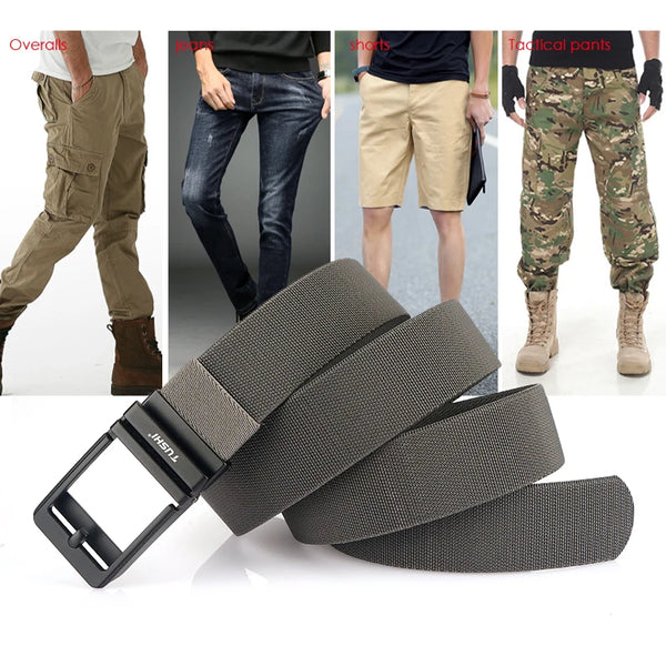 VATLTY Official Genuine 38mm Elastic Belt For Men Hard Alloy Automatic Buckle Soft Strong Stretch Belt Jeans Girdles Male