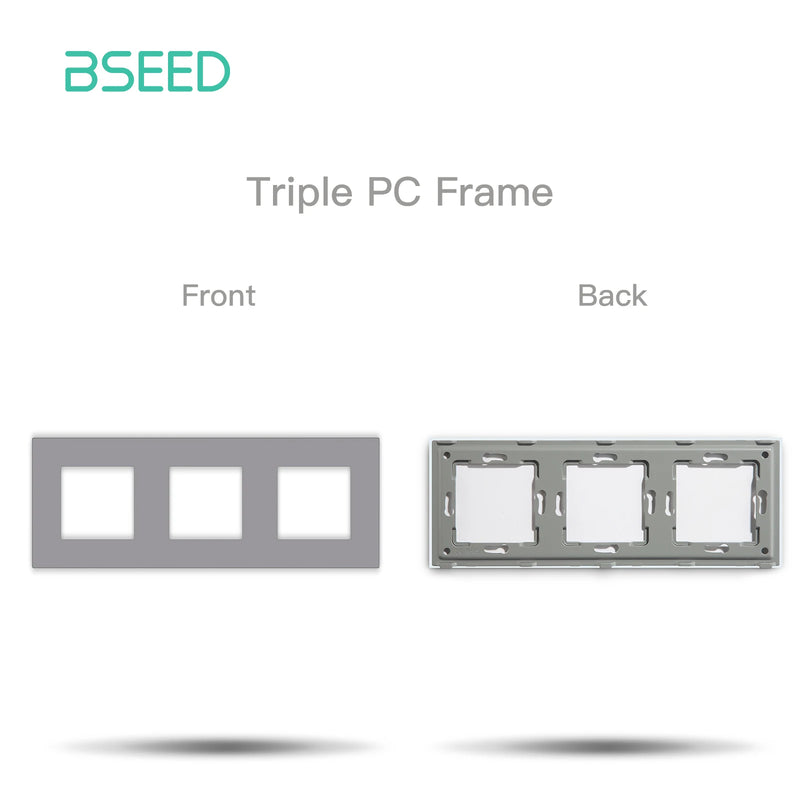 BSEED Wall Switch Panel Part Dual USB Socket TV Internet RJ45 Satellite Function Parts EU Socket DIY Part Only Free Combination