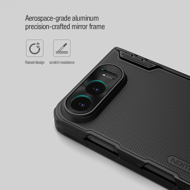 NILLKIN For iPhone Duo Magsafe Wide Case Frosted Shield Fold Magnetic Wireless Charging Shockproof PC Back Cover for iPhone Duo