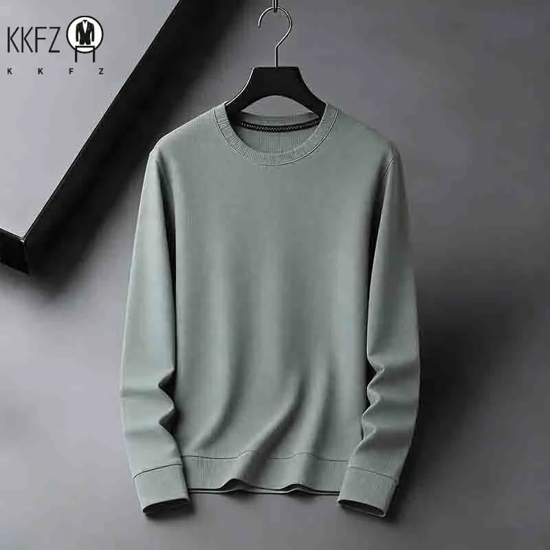Fashion Men's Dusty  Crew Neck Long Sleeve Knit Top Slim Fit Casual Wear for Street Style & Commute